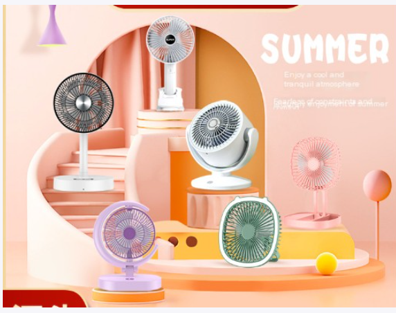 Air Circulation Fan - USB Mini Folding Desk Fan